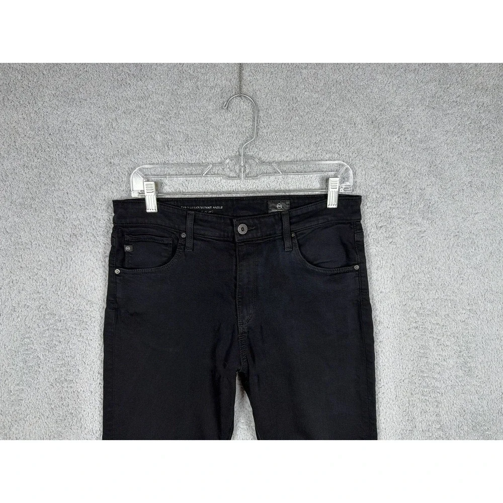 AG Adriano Goldschmied Farrah Skinny Ankle Jeans Women's 30R Black Stretch 30x29